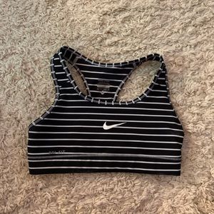 Nike Dri Fit Striped Sports Bra